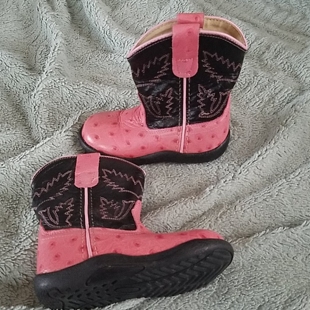 Toddler girls pink cowboy boots sz.7